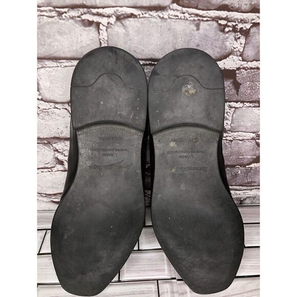 Ermenegildo Zegna Black Leather Square Toe Loafers Dress Shoes Men Sz 8.5M US/42 main image 7